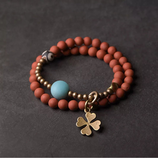 Leif | Handmade Natural Stones Bracelet - Red Jasper & Amazonite