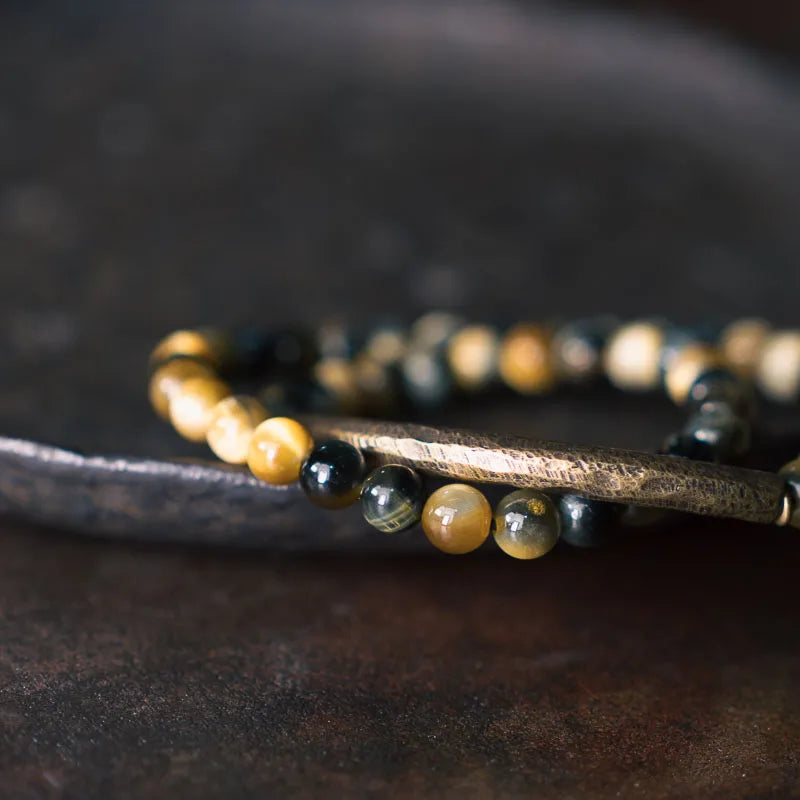 Hermod | Tiger Eye & Copper Handmade Bracelet