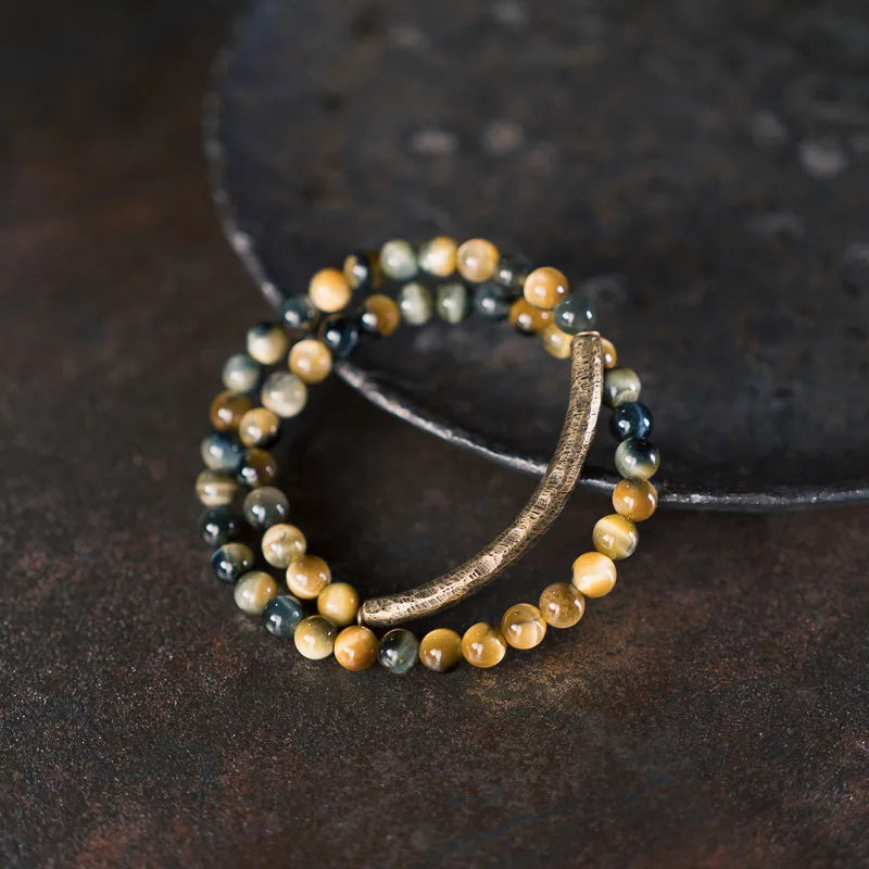 Hermod | Tiger Eye & Copper Handmade Bracelet