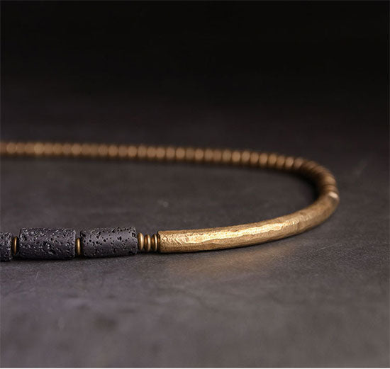 Kajoon Hagan Handmade Black Lava & Copper Bracelet 07