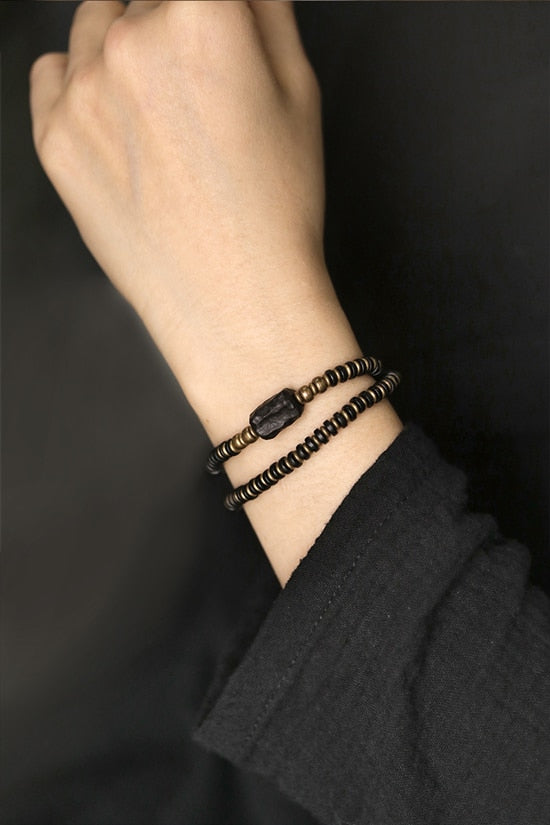 Kajoon Harald Handmade Ebony & Copper Bracelet 04