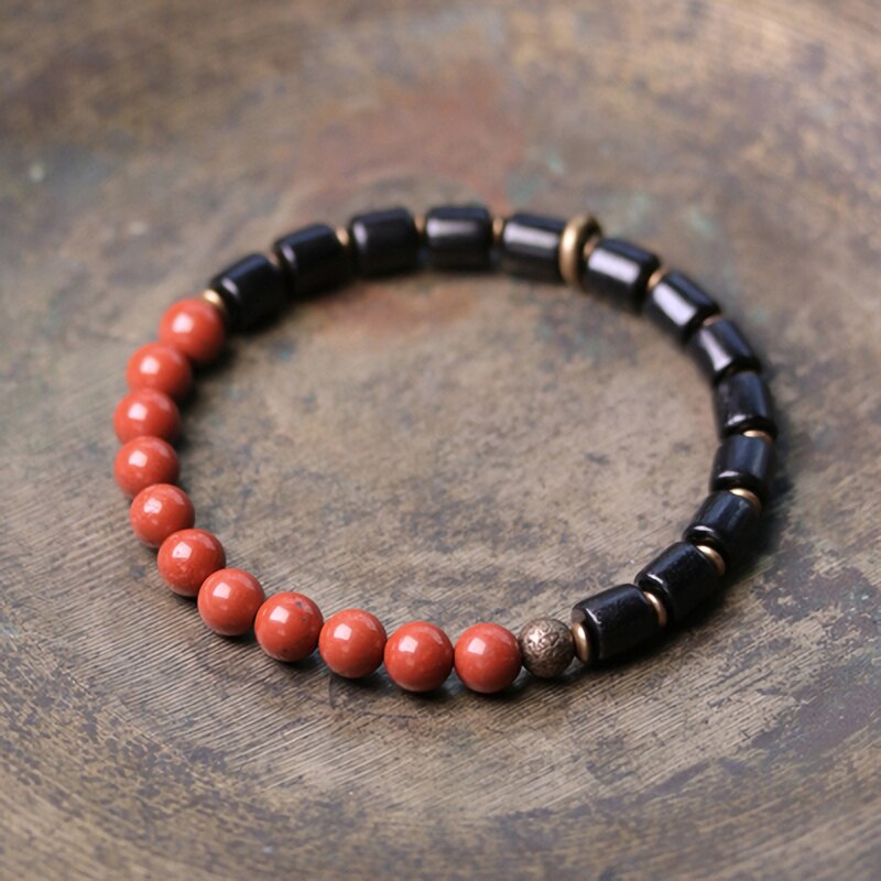 Kajoon Odine Natural Stones, Ebony & Copper Bracelet 05