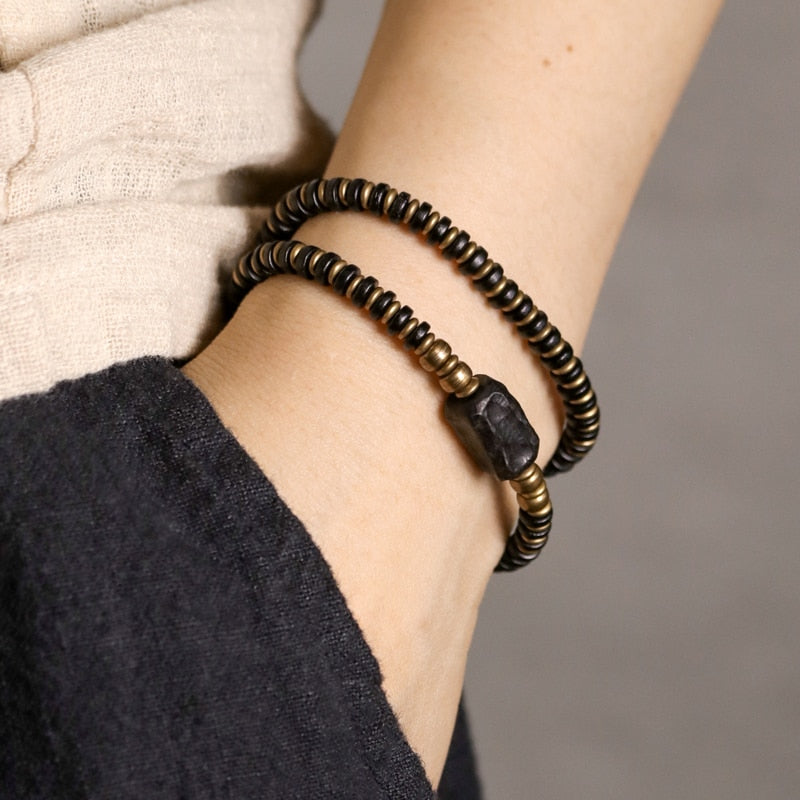 Kajoon Harald Handmade Ebony & Copper Bracelet 02