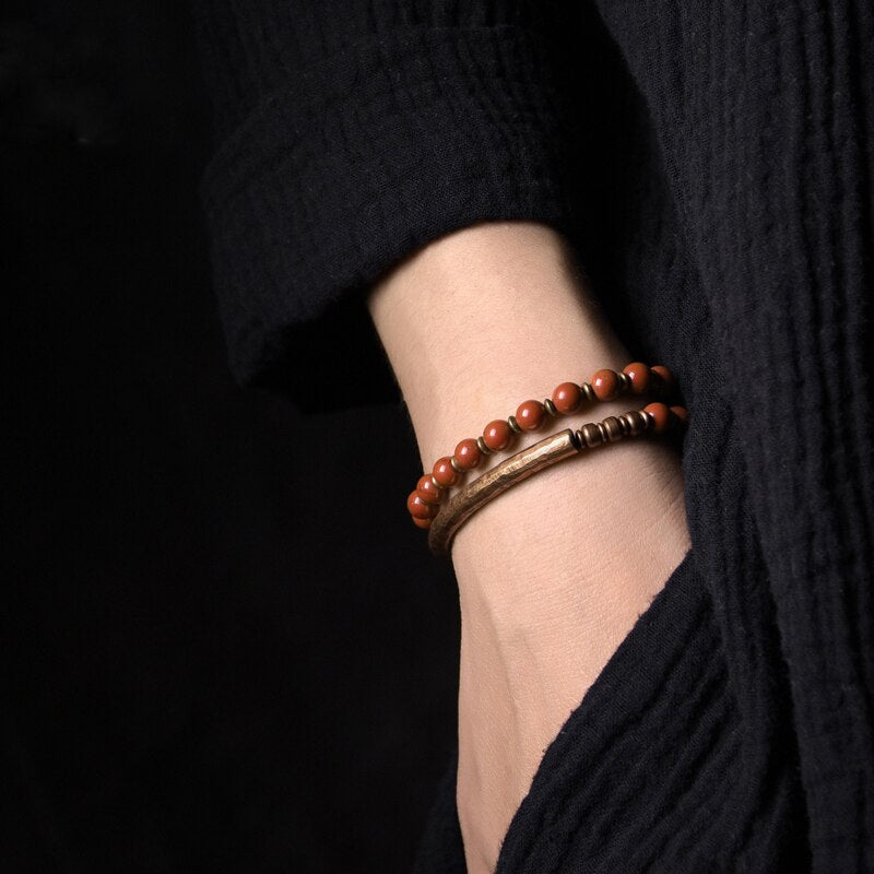 Kajoon Sigrid Handmade Natural Stones & Copper Bracelet 05