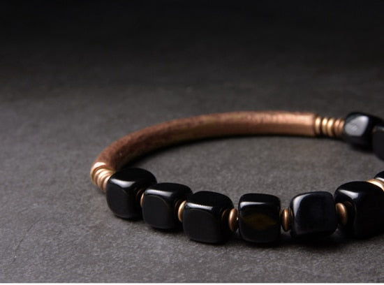 Mens hot sale obsidian bracelet