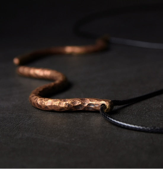 Kajoon Karmen Handcrafted Snake-Shaped Copper Necklace 05