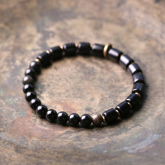 Kajoon Odine Natural Stones, Ebony & Copper Bracelet 01